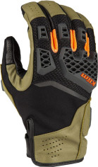 Manusi Moto Piele/Textil Touring Baja S4 Sage/Strike Orange
