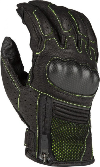 Manusi Moto Piele Touring Induction Black/Hi-Vis