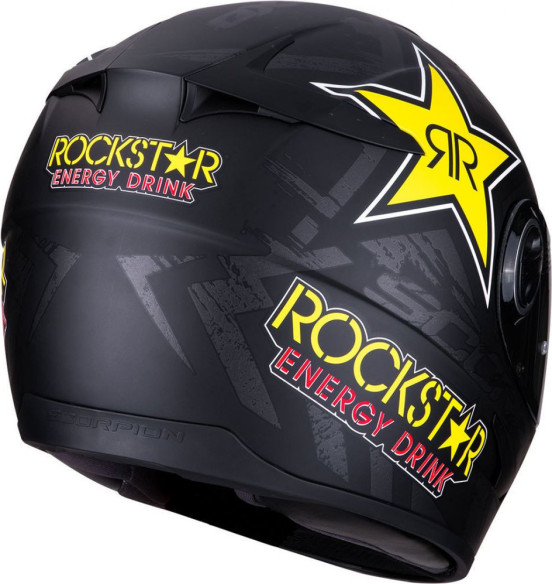 Casca Moto Full-Face Exo 490 Rockstar Matt Black/Yellow/Red