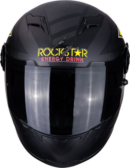 Casca Moto Full-Face Exo 490 Rockstar Matt Black/Yellow/Red