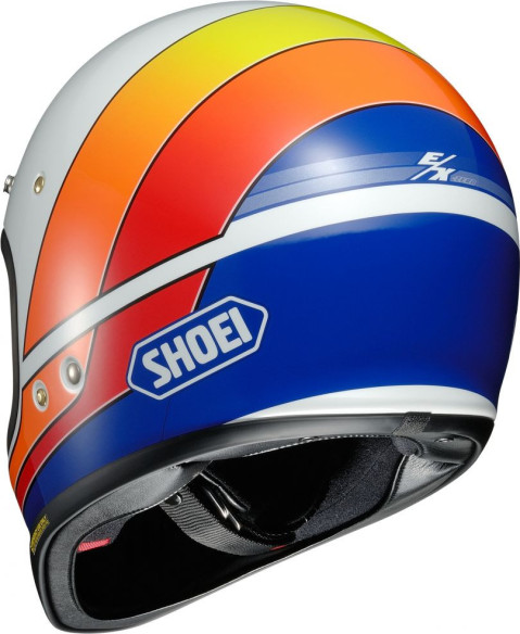 Casca Moto Retro EX-Zero Equation TC-2 multicolor/alb