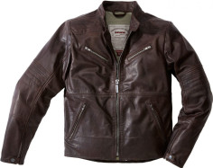 Geaca Moto Piele Garage Light Brown
