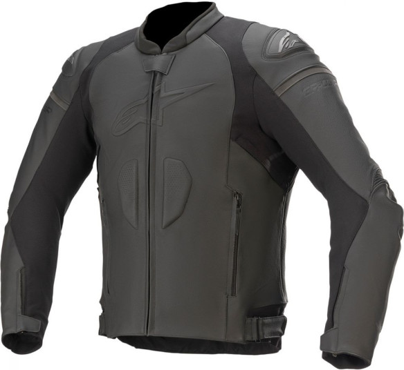 Geaca Moto Piele GP Plus R V3 Black/Black