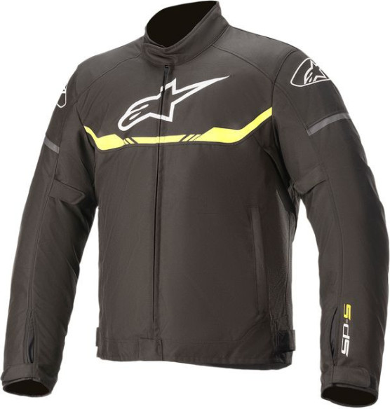 Geaca Moto Textila T-SPS WATERPROOF Black/Yellow Fluo