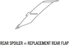 X-Spirit III REPLACEMENT REAR FLAP (SMALL) KTM