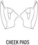 CHEEK PADS ST 501 KTM