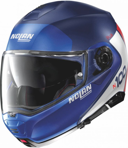 Casca Flip-Up N 100-5 Plus Distinctive N-Com Albastru