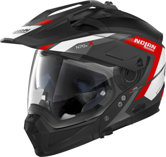 Casca Crossover N 70-2 X Grandes Alpes Negru/Rosu