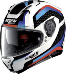 Casca Full-Face N 87 Arkad N-Com 040 Alb Lucios