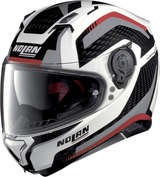 Casca Full-Face N 87 Arkad N-Com 043 Alb Lucios
