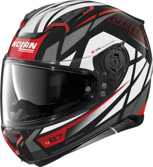 Casca Full-Face N 87 Originality N-Com 065 Rosu/Negru Lucios