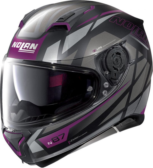 Casca Full-Face N 87 Originality N-Com 071 Mov/Negru