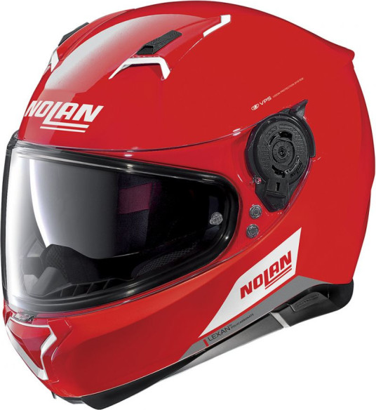 Casca Full-Face N 87 Emblema N-Com Corsa Rosu