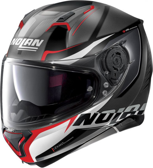 Casca Full-Face N 87 Miles N-Com 087 Gri/Rosu