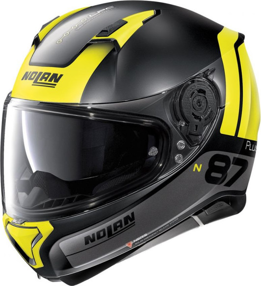 Casca Full-Face N 87 Plus Distinctive N-Com 025 Negru/Galben
