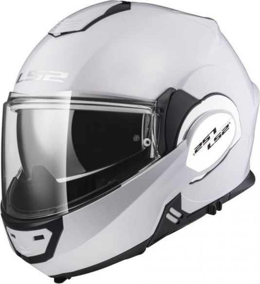 Casca Moto Flip-Up FF399 Valiant Gloss White
