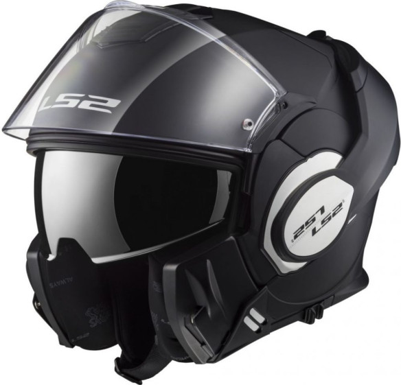 Casca Moto Flip-Up FF399 Valiant Matt Black