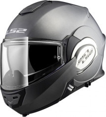 Casca Moto Flip-Up FF399 Valiant Matt Titanium
