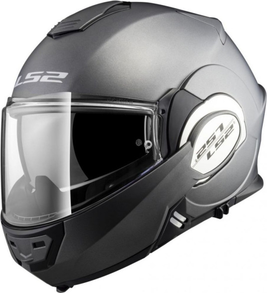 Casca Moto Flip-Up FF399 Valiant Matt Titanium