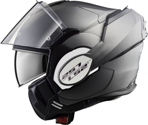 Casca Moto Flip-Up FF399 Valiant Matt Titanium