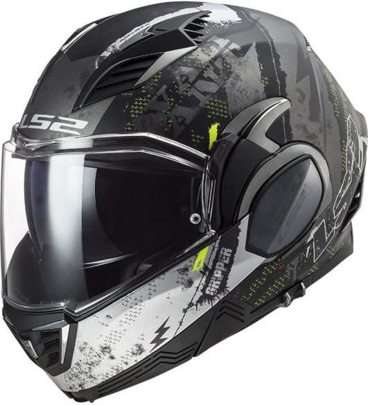 Casca Moto Flip-Up FF900 Valiant Ii Gripper Matt Titanium