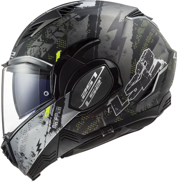 Casca Moto Flip-Up FF900 Valiant Ii Gripper Matt Titanium