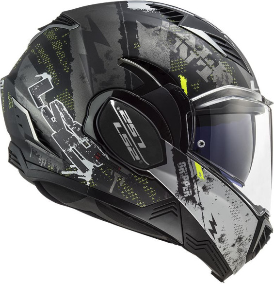 Casca Moto Flip-Up FF900 Valiant Ii Gripper Matt Titanium