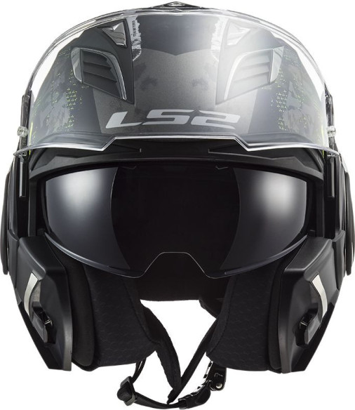 Casca Moto Flip-Up FF900 Valiant Ii Gripper Matt Titanium
