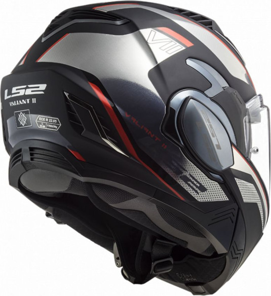 Casca Moto Flip-Up FF900 Valiant Ii Hub Gloss Black Chrome