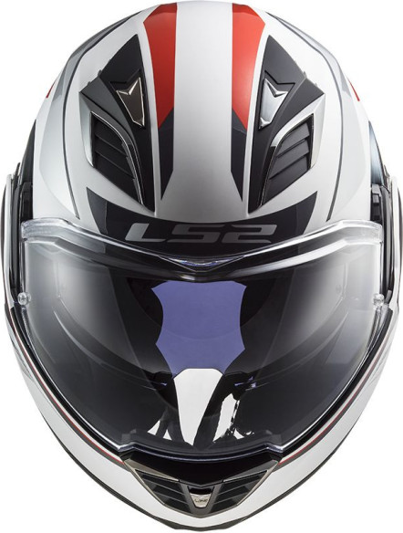 Casca Moto Flip-Up FF900 Valiant Ii Hub Gloss White Silver