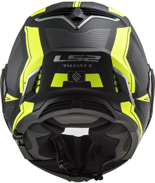 Casca Moto Flip-Up FF900 Valiant Ii Revo Matt Black H-V Yellow