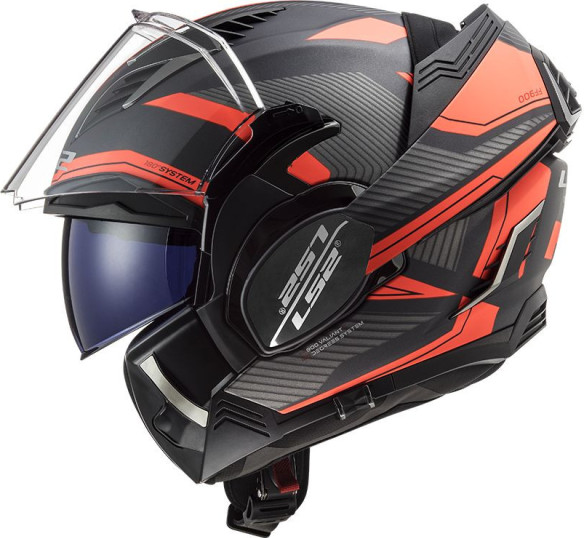 Casca Moto Flip-Up FF900 Valiant Ii Revo Matt Titanium Fluo Orange