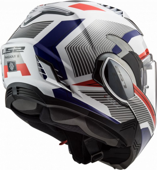 Casca Moto Flip-Up FF900 Valiant Ii Revo White Red Blue