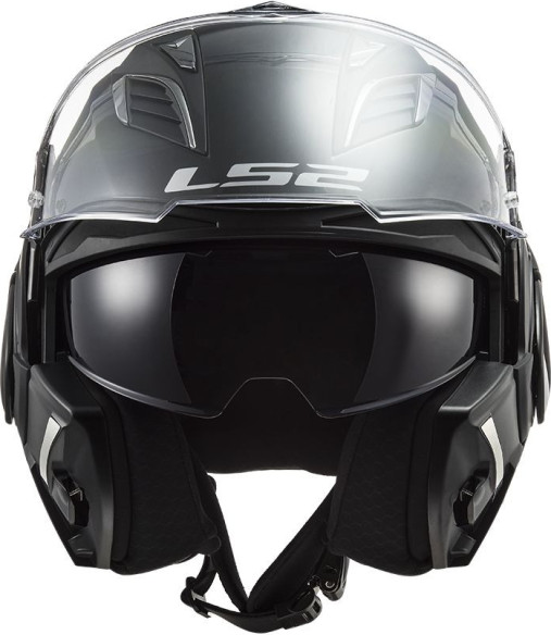 Casca Moto Flip-Up FF900 Valiant Ii Solid Gloss Black