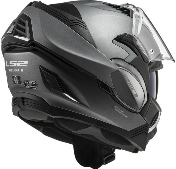 Casca Moto Flip-Up FF900 Valiant Ii Solid Matt Titanium