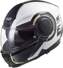 Casca Moto Flip-Up FF902 Scope Arch Gloss White Titanium