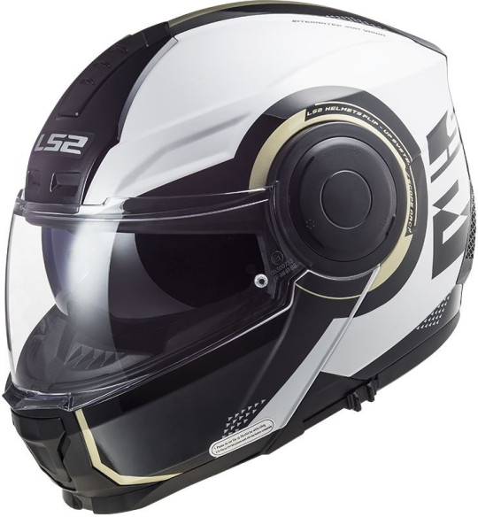 Casca Moto Flip-Up FF902 Scope Arch Gloss White Titanium