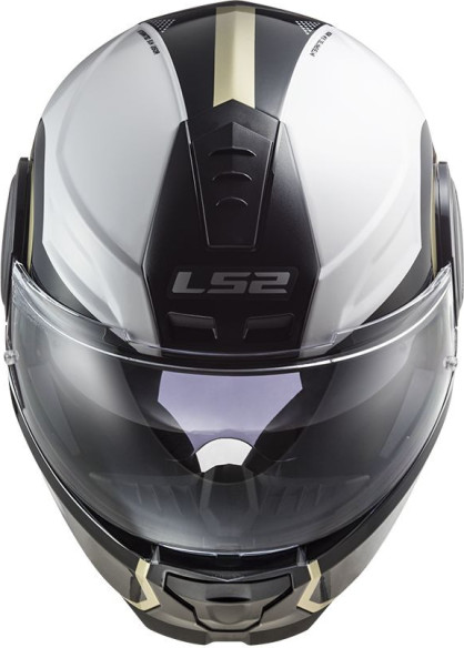 Casca Moto Flip-Up FF902 Scope Arch Gloss White Titanium