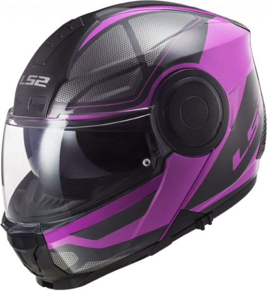 Casca Moto Flip-Up FF902 Scope Axis Negru Roz