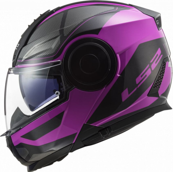Casca Moto Flip-Up FF902 Scope Axis Negru Roz