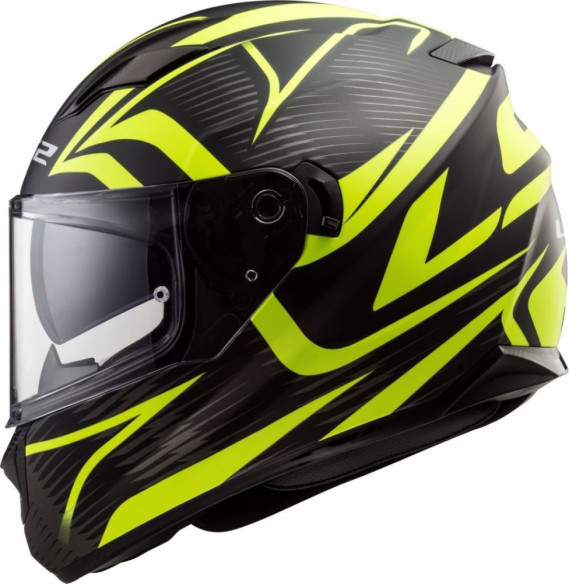 Casca Moto Full/Face FF320 Stream Evo Jink Negru Mat/Galben