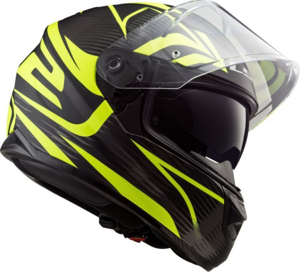 Casca Moto Full/Face FF320 Stream Evo Jink Negru Mat/Galben