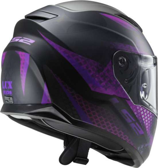 Casca Moto Full-Face Dama FF320 Stream Evo Lux Negru Roz