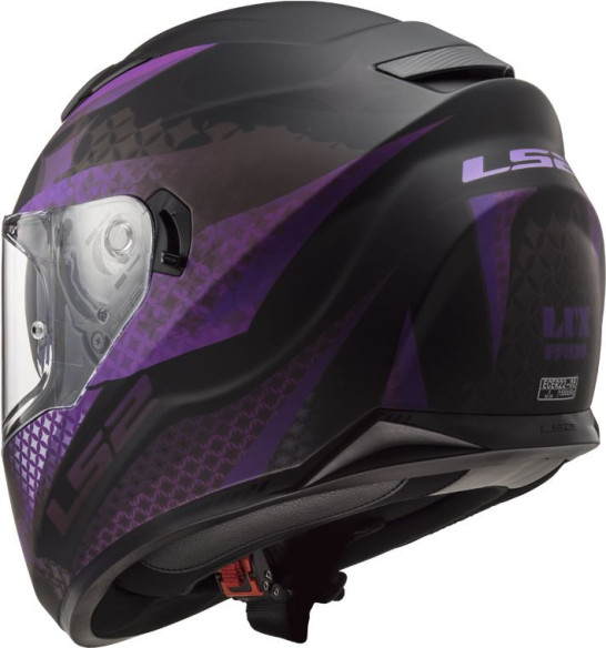 Casca Moto Full-Face Dama FF320 Stream Evo Lux Negru Roz