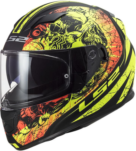 Casca Moto Full/Face FF320 Stream Evo Throne Negru/Galben