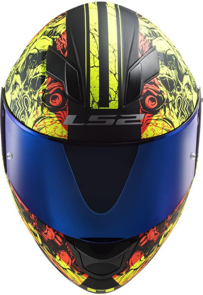 Casca Moto Full/Face FF320 Stream Evo Throne Negru/Galben