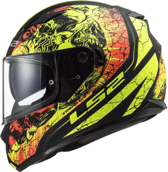 Casca Moto Full/Face FF320 Stream Evo Throne Negru/Galben