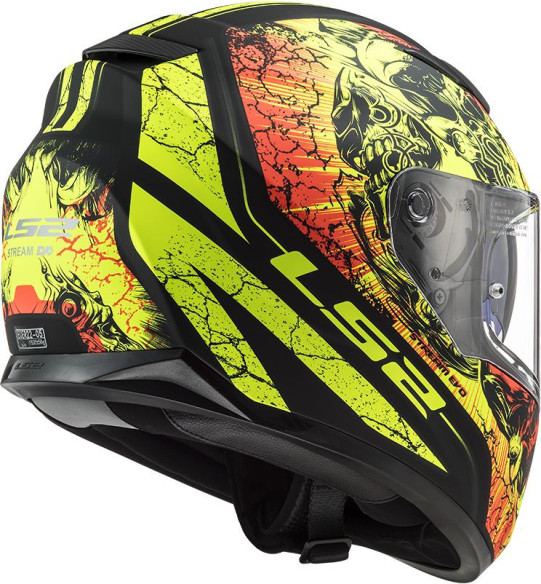 Casca Moto Full/Face FF320 Stream Evo Throne Negru/Galben