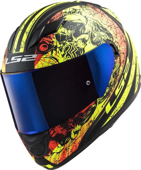 Casca Moto Full/Face FF320 Stream Evo Throne Negru/Galben