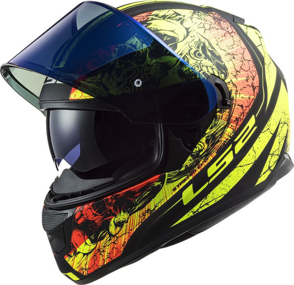 Casca Moto Full/Face FF320 Stream Evo Throne Negru/Galben